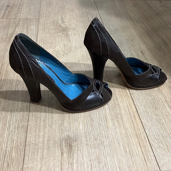 Marc Jacobs platform peep toe heels - Picture 5 of 16